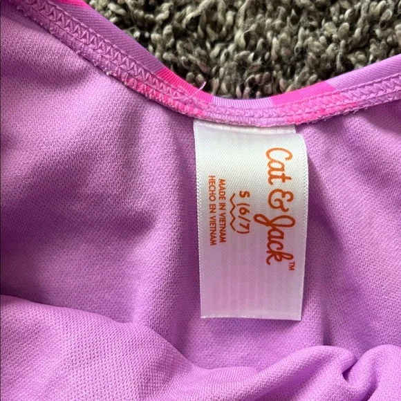 Pink Striped Ruffle Swimsuit - Picture 5 of 9